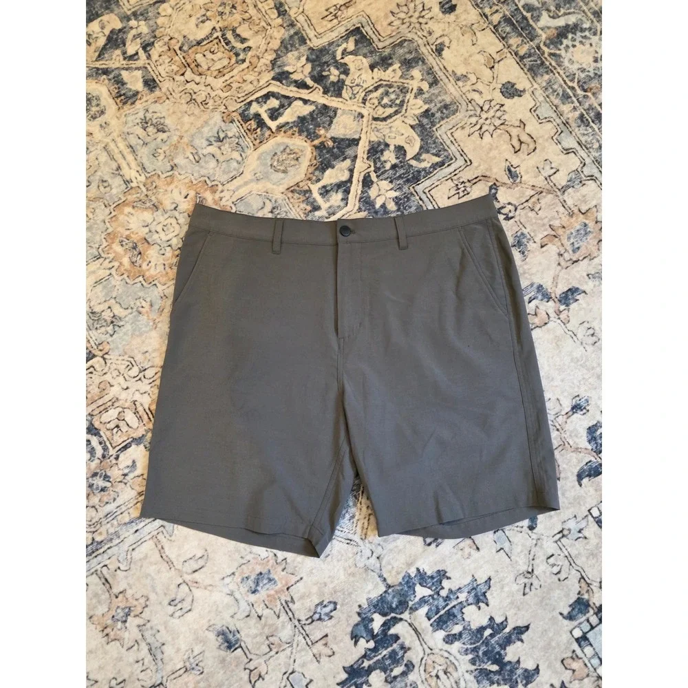 Free Fly Men's Size 36 Performance‎ Lightweight Gray Hybrid Summer Shorts